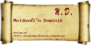Moldován Dominik névjegykártya