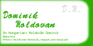 dominik moldovan business card